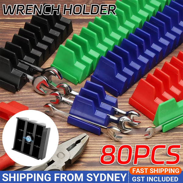 Magnetic Wrench Organizer Holder – 23 Slot Tool Rack for Garage & Toolbox