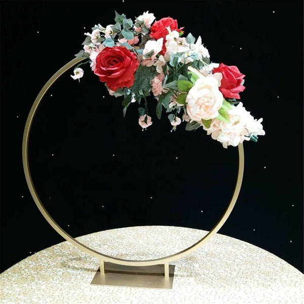 60cm Wedding Hoop Round Circle Arch Backdrop Flower Display Stand Background AU