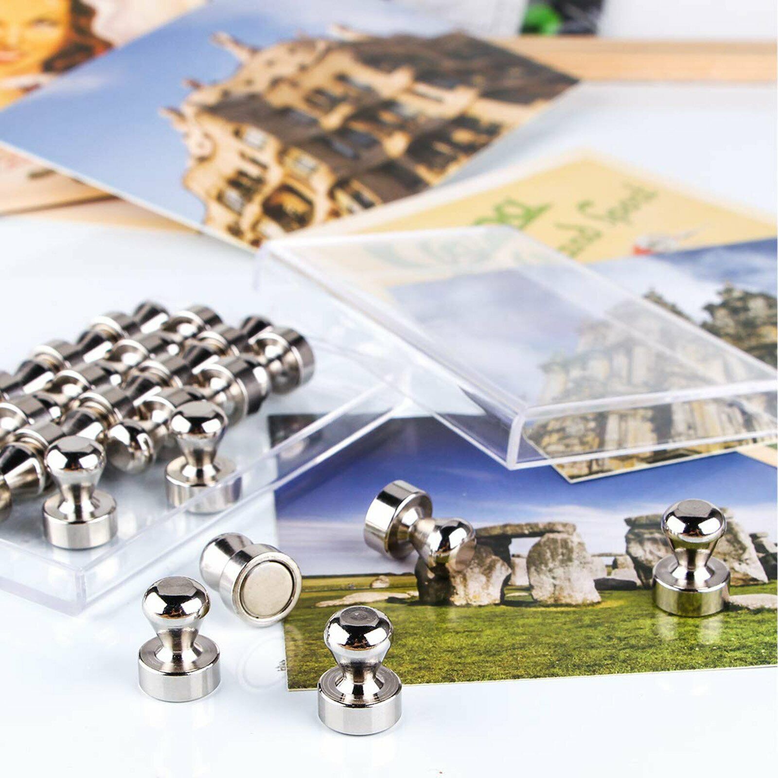12 PCS Magnetic Strong Fridge Magnets Whiteboard Mini Pin Push Crafts Magnetic