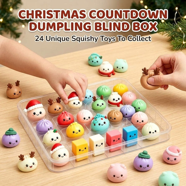 2026 Christmas Squishies Advent Calendar 24 Days Dumpling Toys Kid Xmas Gift