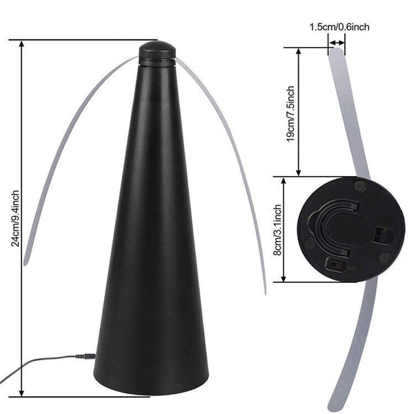 Automatic Fly Trap Fly Repellent Fan Keep Flies+Bugs Away From Food Home Outdoor