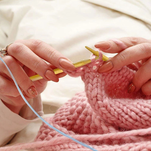 18PCS 80CM Tube Carbonized Circular Bamboo Knitting Needles Set Yarn Tools NEW