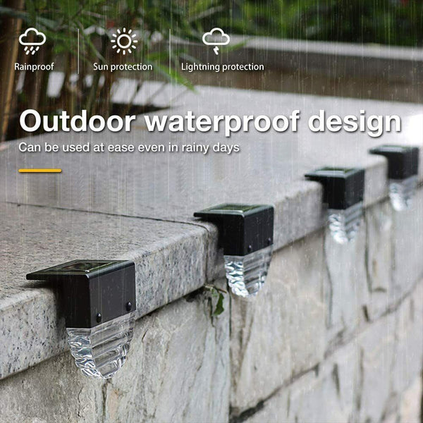 NEW Waterproof Solar Deck Lights for Outdoor Patio Stairs Yard Garden Pathway AU