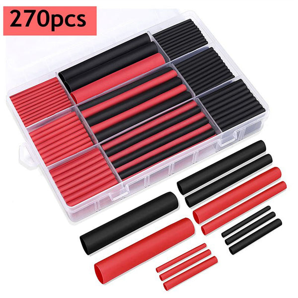 270X Heat Shrink Tubing Kit Dual Wall Adhesive Marine Wire Cable Sleeve Tube 3:1
