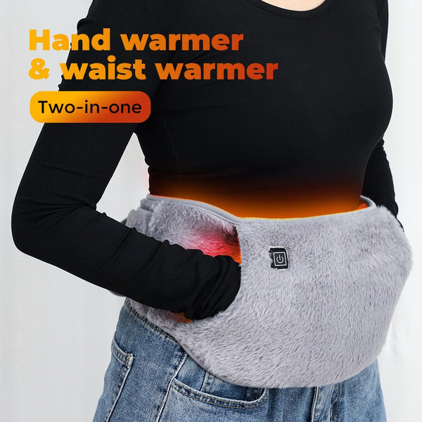 Heat Pad Belt Cramps Waist Electric Heating Menstrual USB For Period Pain Relief