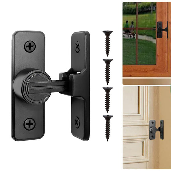 Barn Door Lock Heavy Duty Sliding Barn Door Latch Lock 90Degree Gate Latch Kit