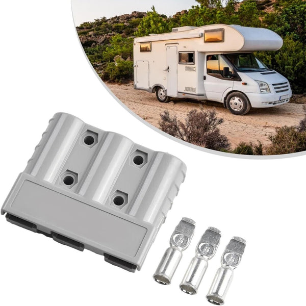 1/2/4/6/10X Anderson Style 50A 3Pin 3Pole Plug for DCDC Charger & DCDC Wiring AU