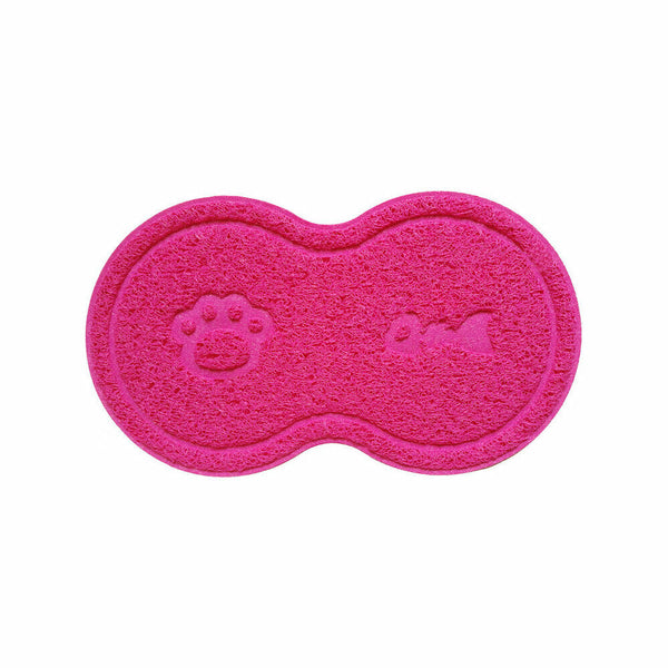Pet Dog Tray Feeding Water PVC Food Dish Wipe Cleaning Mat