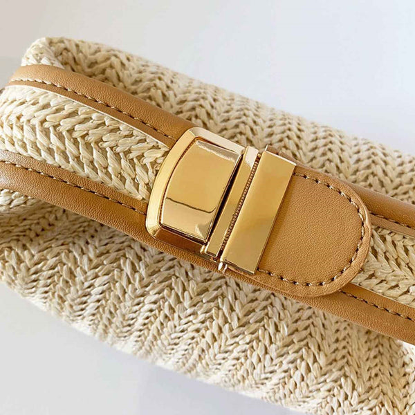 Women Woven Crossbody Bag – Lightweight Straw Phone Purse