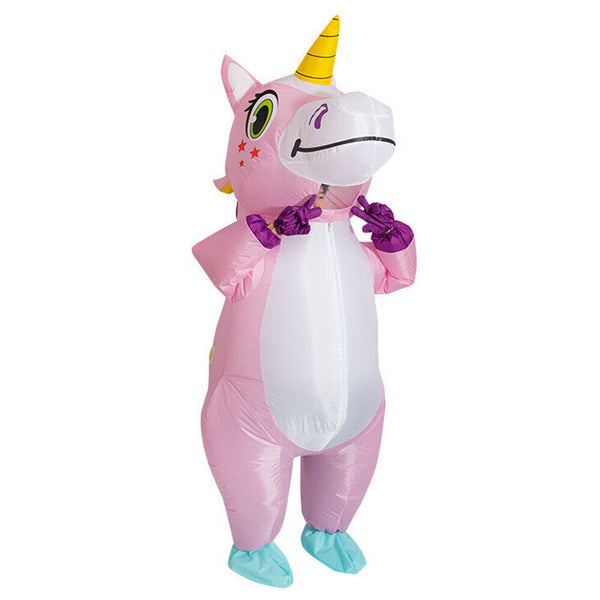 Adult Inflatable Unicorn Costume Christmas Party Cosplay Blow up Fancy Dress