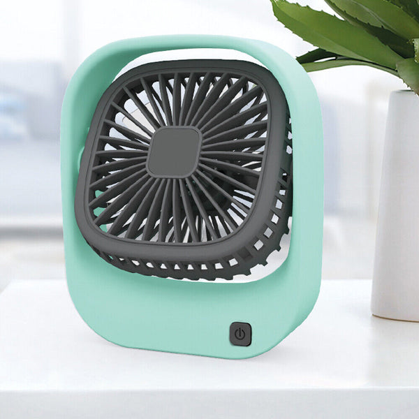 Mini Fan Air Cooler Portable Desk USB Charging Rechargeable Travel Camping AU