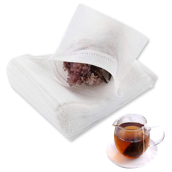 500X Empty Teabags String Heat Seal Filter Paper Herb Loose Tea Bags 3 Sizes AU
