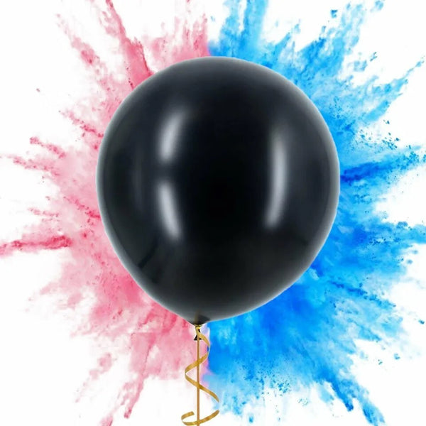 5PCS Gender Reveal Jumbo Balloons 90CM Baby Shower Boy Girl Reveal Party Set