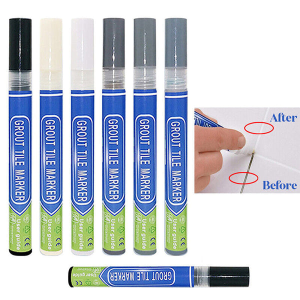 5PCS Tile Repair Pen Wall Gap Refill Grout Refresher Marker Bathroom Waterproof