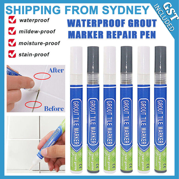 5PCS Tile Repair Pen Wall Gap Refill Grout Refresher Marker Bathroom Waterproof