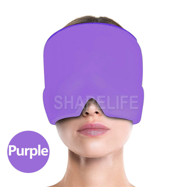 Migraine Relief Hat Cold Therapy Headache Pain Relief Cap Reusable Ice Pack