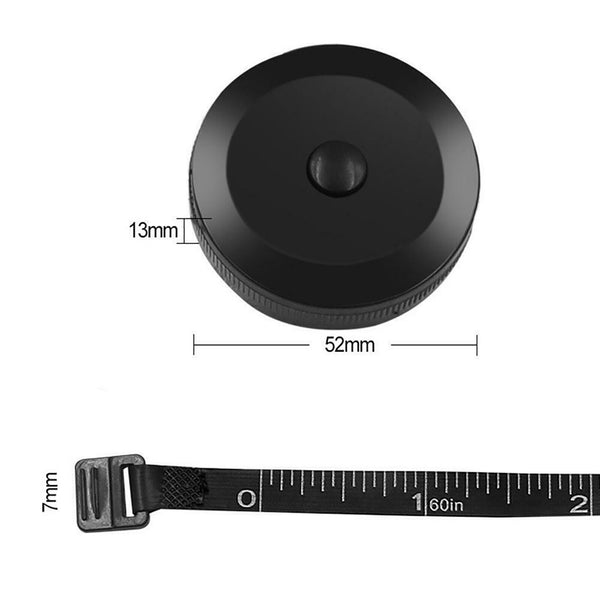 2X Soft Tape Measuring Range & 2X Black 1.5m Body Tailor Tape Ruler Retractable