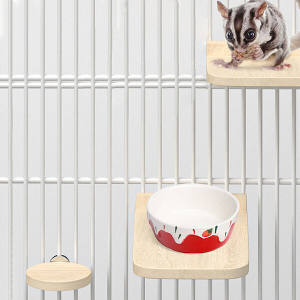 Hamster Parrot Play Stand Jump Platform Squirrel Cage Accessories Gear Pet Toy