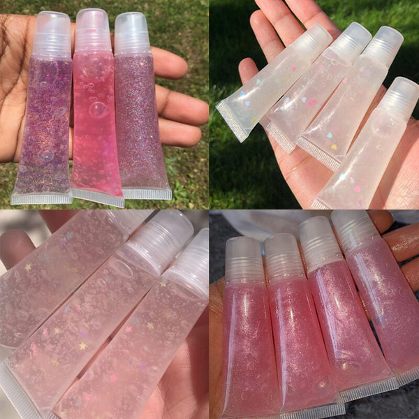 40pcs 8ml Empty Tubes Lip Gloss Balm Sunscreen Cream Clear Cosmetic Containers
