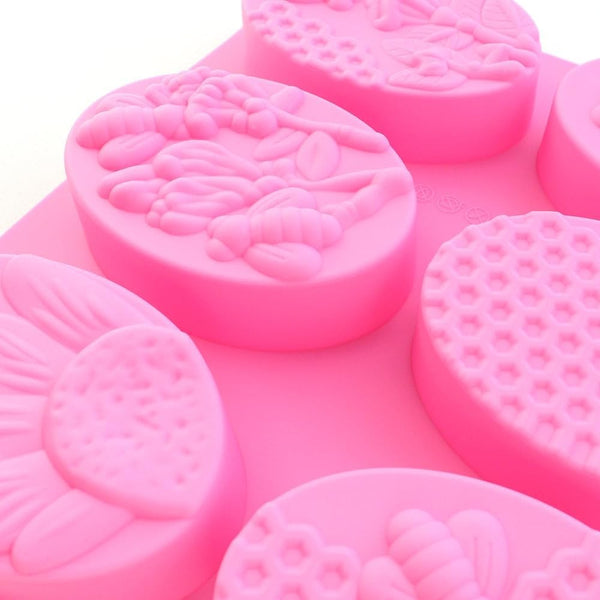 2 Pack 3D Bee Silicone Mold – DIY Soap and Cake Making Mould for Baking and Craft Projects