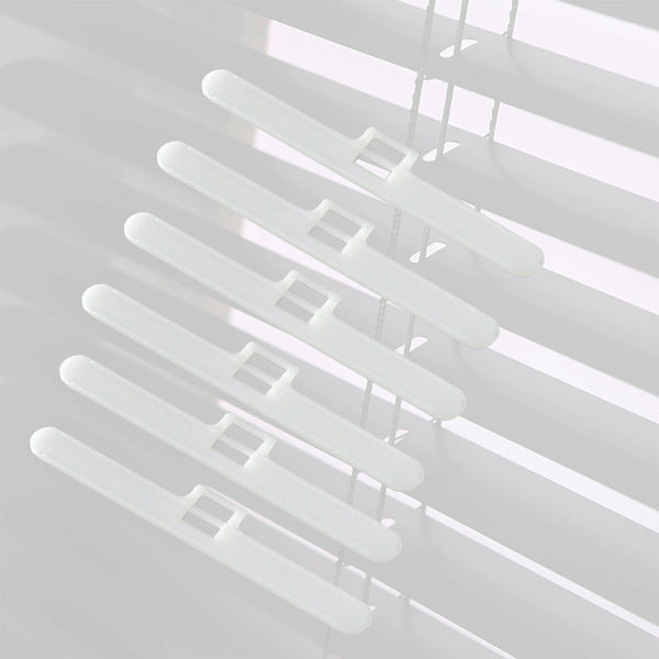 60pcs Vertical Blind Top Hangers 100mm | Curtain Slat Double Hole Replacement Clips