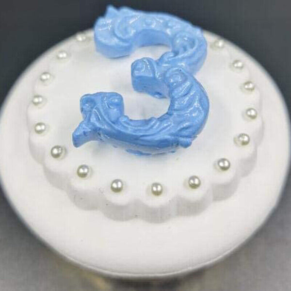 4PCS Number Silicone Fondant Mould Cake Decorating Sugar Topper Chocolate Mould