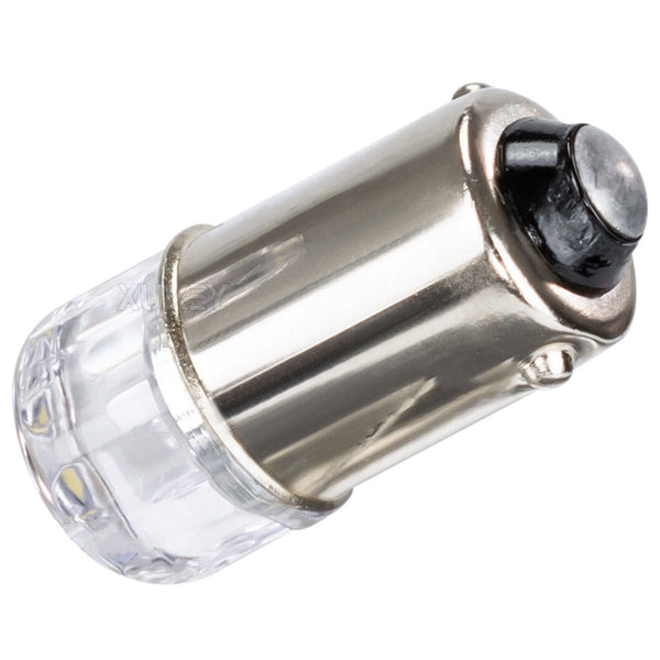 4X BA9S BAYONET WHITE LED LIGHT BULB 2SMD 2835 PARKER CAR GLOBE INTERIOR LED 12V