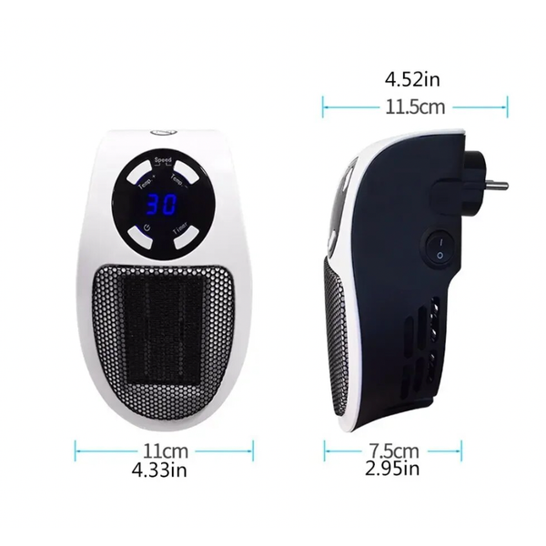 Portable Heater Electric Heater Plug In Wall Room Heater Home Appliance Heating