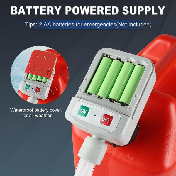 Portable Battery Powered Fuel Transfer Pump Auto Stop Liquid Transfer Pump Diesel Petrol
