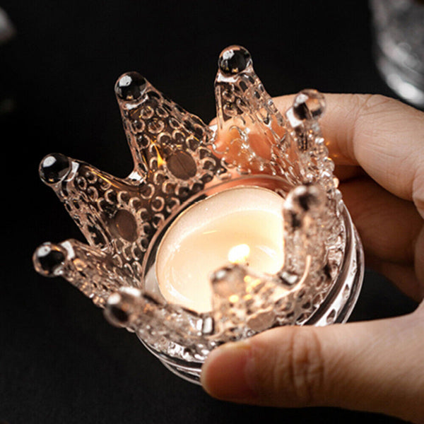 Candle holder decoration Candlestick Candle Decoration Crystal Crown Home