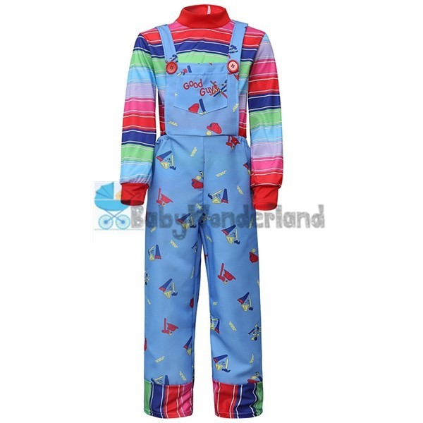 Boys Girls Halloween Child's Play Chucky Child Costume Cosplay Overalls Knife