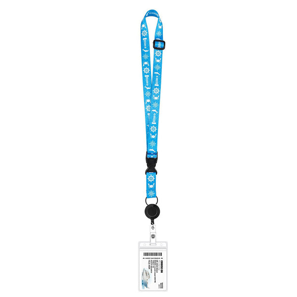 6PCS Adjustable Cruise Lanyards with Waterproof ID Badge Reel Holder Key Cards