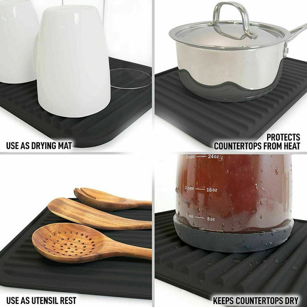 1/2PCS Heat Insulation Hot Pot Mat Table Pad Large Trivet Set Pan Stand Non Slip