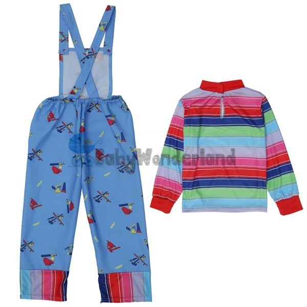 Boys Girls Halloween Child's Play Chucky Child Costume Cosplay Overalls Knife