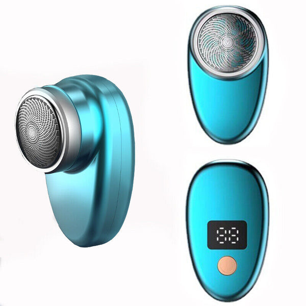 Mini Shave Electric Shaver Portable LCD Rechargeable Pocket Razor For Men