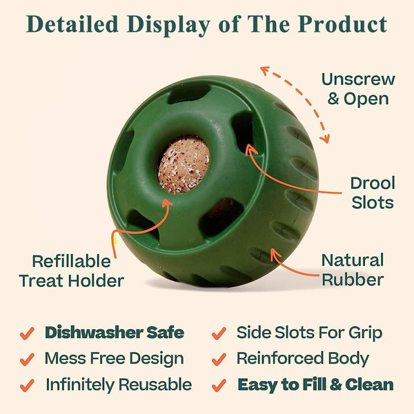 Dog Feeding Toy Woof Long-Lasting Dog Toy with Treat Tray Mold Pet Pupsicle Up