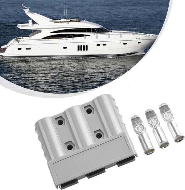 1/2/4/6/10X Anderson Style 50A 3Pin 3Pole Plug for DCDC Charger & DCDC Wiring AU