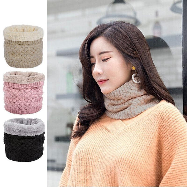 Winter Neck Warmer Tube Scarf Thermal Fleece Snood Unisex Knit Gaiter