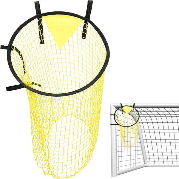2PCS Football Target Net Soccer Target Goal Net Soccer Top Bins Goal Target Bags