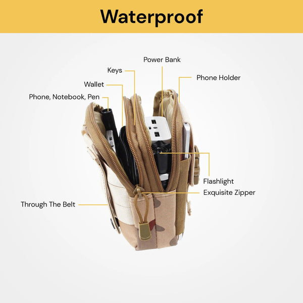 Universal Tactical Mobile Phone Belt Pack Bag Molle Waist Military Holster Pouch