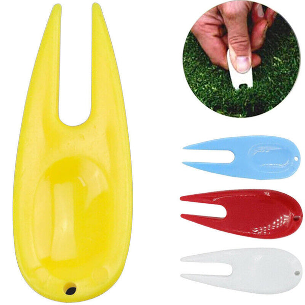 10 x GOLF PLASTIC DIVOT REPAIR MIXED COLOURS GOLE TEES