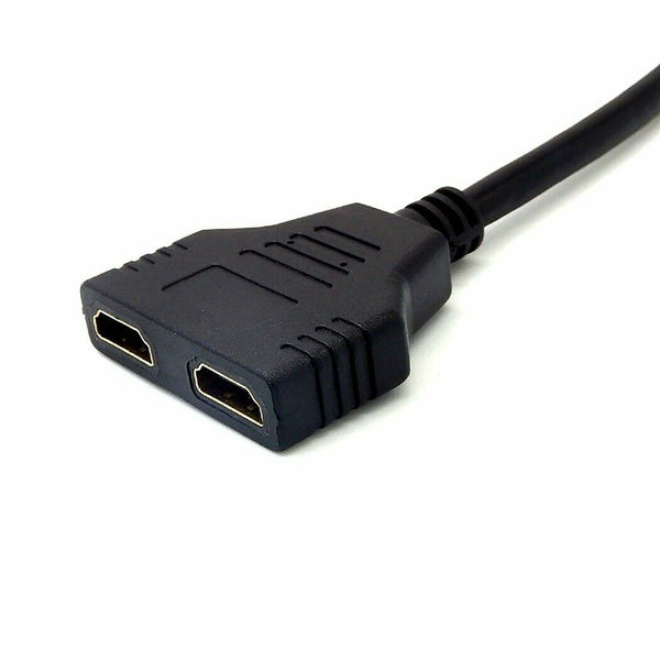2PCS Splitter 1 Male to 2 Female Cable Port Convert Split Cable 1 in 2 out Cable