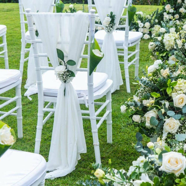 3Mx1.5M White Organza Table Runner Chair Sash Wedding Party Fabric Decoration AU