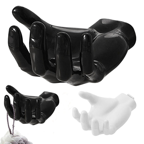 Hand Shape Hook Ball Display Rack Resin Bag Key Holder Wall Hanger Adhesive Home