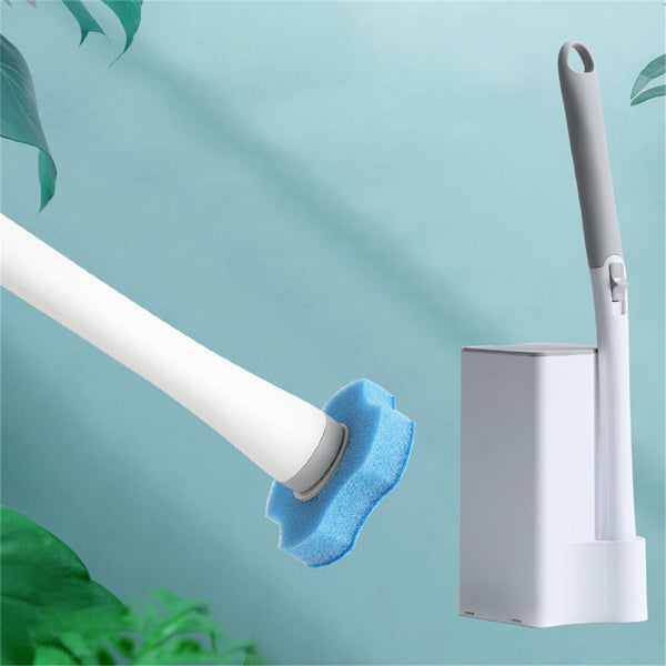 Disposable Toilet Brush Set Toilet Bowl Cleaning System Cleaners with 20 Refills