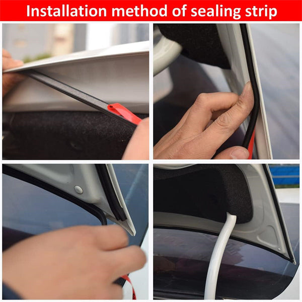 D Shape Universal Car Door Rubber Seal Trim Strip Weatherstrip Edge Cover 10M AU