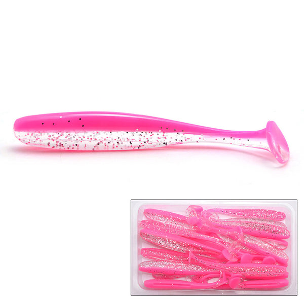20X Soft Plastic Fishing Lures 70mm Paddle TAIL FLATHEAD Bream Bass Cod Lure New