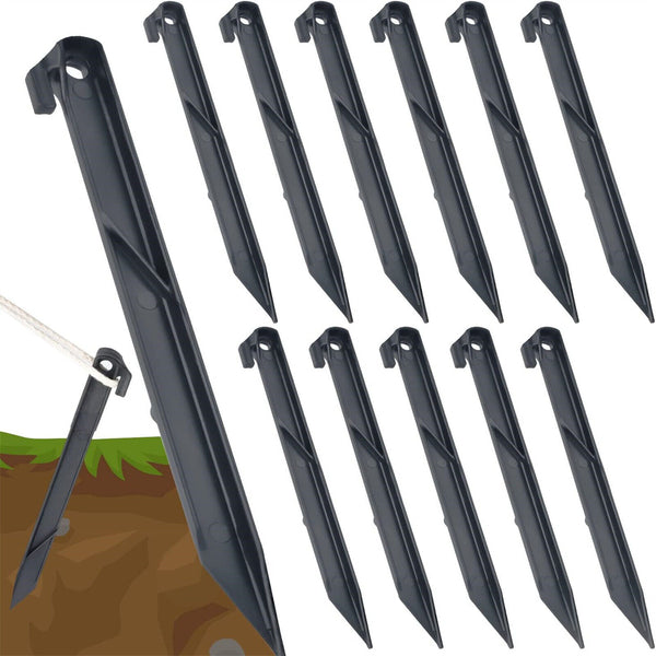 20pcs 30cm Heavy Duty Tent Canopy Camping Stakes Peg Ground Nail Sand Pegs