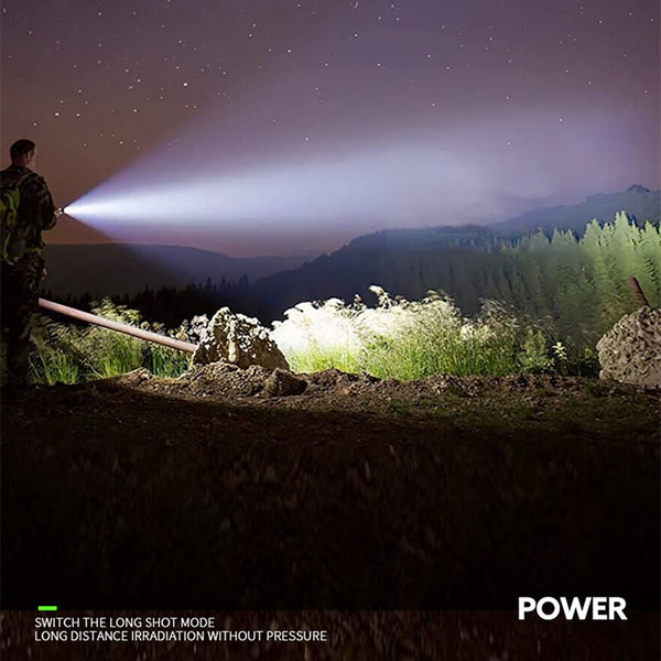 2X Three-Eyed Monster Mini Flashlight Flash Super Power Waterproof Camping Light