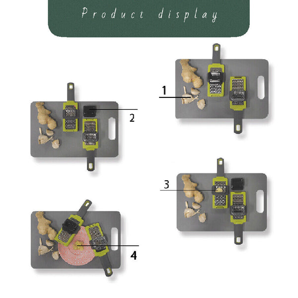 Kitchen Garlic Press Crusher Stainless Steel Manual Rocking Mincer